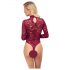 Cottelli - Body en dentelle transparente (rouge)