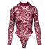 Cottelli - Body en dentelle transparente (rouge)