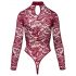 Cottelli - Body en dentelle transparente (rouge)