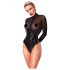 Noir - body brillant transparent (noir) - M