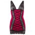 Cottelli - robe exclusive en dentelle (rouge-noir)