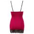 Cottelli - robe exclusive en dentelle (rouge-noir) - M