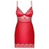 Obsessive Lovica - nuisette en dentelle avec string (rouge) - 2XL