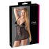 Cottelli Grande Taille - Nuisette Transparente en Dentelle (Noir) - 3XL