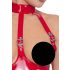 Black Level - body ouvert à col halter (rouge) - S