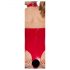 Black Level - body ouvert à col halter (rouge) - S