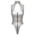 Black Level - body à col halter (argent) - M