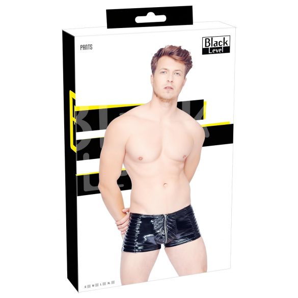 Black Level - short homme à nervures avec fermeture éclair (noir) - M