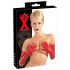 Gants longs unisexe en latex (rouge)