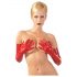 Gants longs unisexe en latex (rouge)