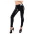 Leggings en latex avec fermeture éclair (noir) - XL