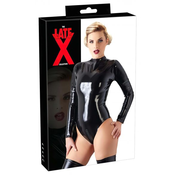 LATEX - body manches longues femme (noir) - 2XL