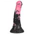 Bad Horse - gode en silicone en forme de harnais de cheval - 18 cm (noir-rose)