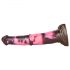 Bad Horse - dildo en silicone en forme de harnais de cheval - 24 cm (marron-rose)