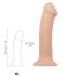 / Strap-on-me XL - double couche dildo réaliste - très grand (naturel)