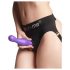 Strap-on-me Curvy S - dildo ondulé avec base (violet)