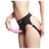 Strap-on-me Curvy M - vagues, dildo avec ventouse (rose)