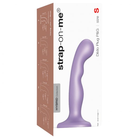 Strap-on-me P&G S - gode courbé avec base (violet)