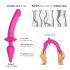 Strap-on-me Switch Semi-Réaliste L - Dildo 2 en 1 en silicone (rose)