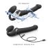 Strap-on-me M - vibromasseur à onde d’air attachable - moyen (noir)