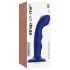 Strap-on-me M - vibromasseur point G pulsant et étanche (bleu)