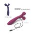 Love to Love Fireball - vibreur masseur 2 en 1 rechargeable (rouge)