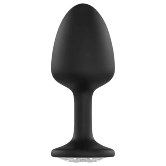 Bouchon anal Dorcel Geisha Plug Diamond M - avec pierre blanche (noir)