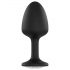 Bouchon anal Dorcel Geisha Plug Diamond M - avec pierre blanche (noir)