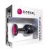 Dorcel Geisha Plug Ruby M - plug anal noir avec bijou rose