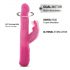 Dorcel Baby Rabbit 2.0 - vibromasseur rechargeable avec stimulateur de clitoris (rose)