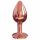 Dorcel Diamond Plug S - plug anal en aluminium - petit (or rose)