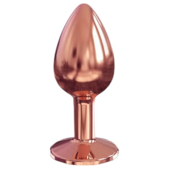 Dorcel Diamond Plug S - plug anal en aluminium - petit (or rose)