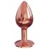 Dorcel Diamond Plug S - plug anal en aluminium - petit (or rose)