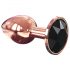 Dorcel Diamond Plug S - plug anal en aluminium - petit (or rose)