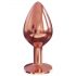 Dorcel Diamond Plug M - plug anal en aluminium - taille moyenne (or rose)