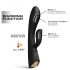 Dorcel Flexi Rabbit - vibromasseur chauffant avec stimulateur clitoridien (noir)