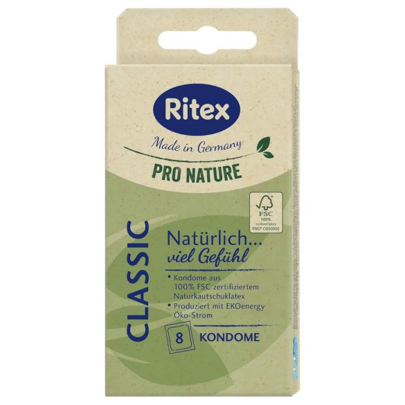 RITEX Pro Nature Classic - préservatifs (8 pièces)