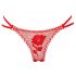 Culotte Rose - String caché dans une rose - Rouge (S-L)