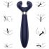 Satisfyer Endless Fun - vibromasseur pour couples rechargeable et étanche (bleu)