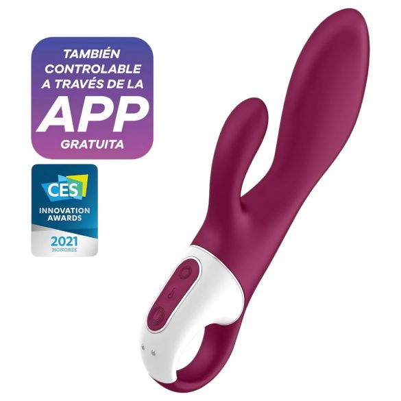 Satisfyer Heated Affair - Vibromasseur chauffant à bras rouge