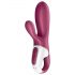 Satisfyer Hot Bunny - vibromasseur chauffant intelligent avec stimulateur de clitoris (rouge)