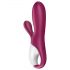 Satisfyer Hot Bunny - vibromasseur chauffant intelligent avec stimulateur de clitoris (rouge)