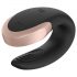 Satisfyer Double Love - double vibromasseur intelligent, étanche et télécommandé pour couple (noir)