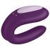 Satisfyer Double Joy - vibromasseur intelligent et étanche pour couples (violet)