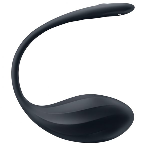 Satisfyer Ribbed Petal - œuf vibrant à télécommande (noir)