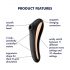 Satisfyer Dual Kiss - vibromasseur vaginal et clitoridien rechargeable (noir)