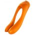 Satisfyer Candy Cane - vibromasseur à deux branches, rechargeable et étanche (orange)