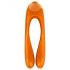 Satisfyer Candy Cane - vibromasseur à deux branches, rechargeable et étanche (orange)