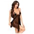 Penthouse Sweet Beast - Ensemble Babydoll Rose (Noir) - M/L