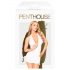 Penthouse Earth-shaker - Robe dos nu et string (blanc)